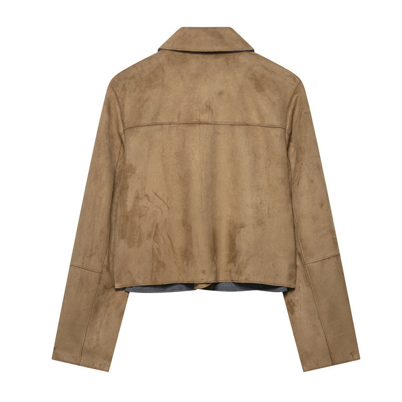 Retro High-end Suede Leather Jacket