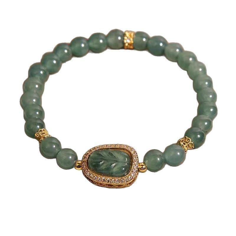 New Chinese Style Blue Water Jade Bracelet Women's Light Luxury