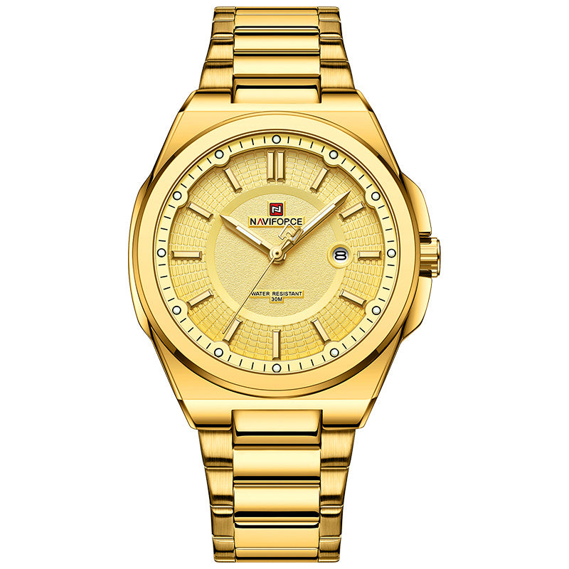 Elegant And Simple Men's Steel Band Watch