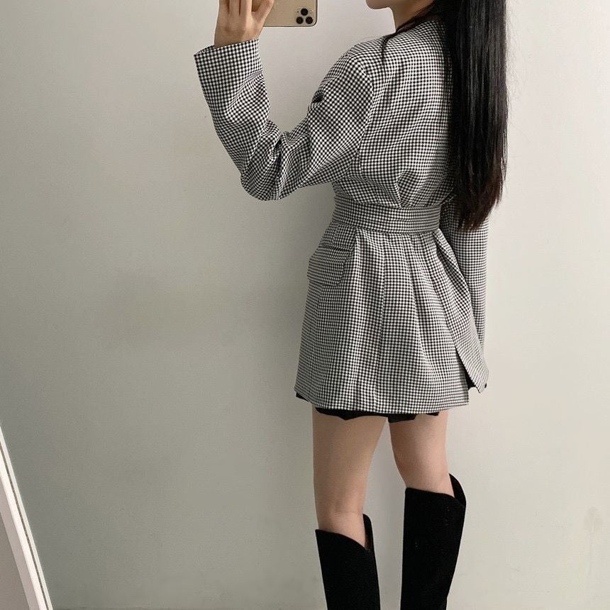 Women's Slim Elegant Tied Suit