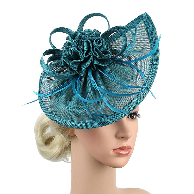 Linen Horse Racing Top Hat Hair Accessories