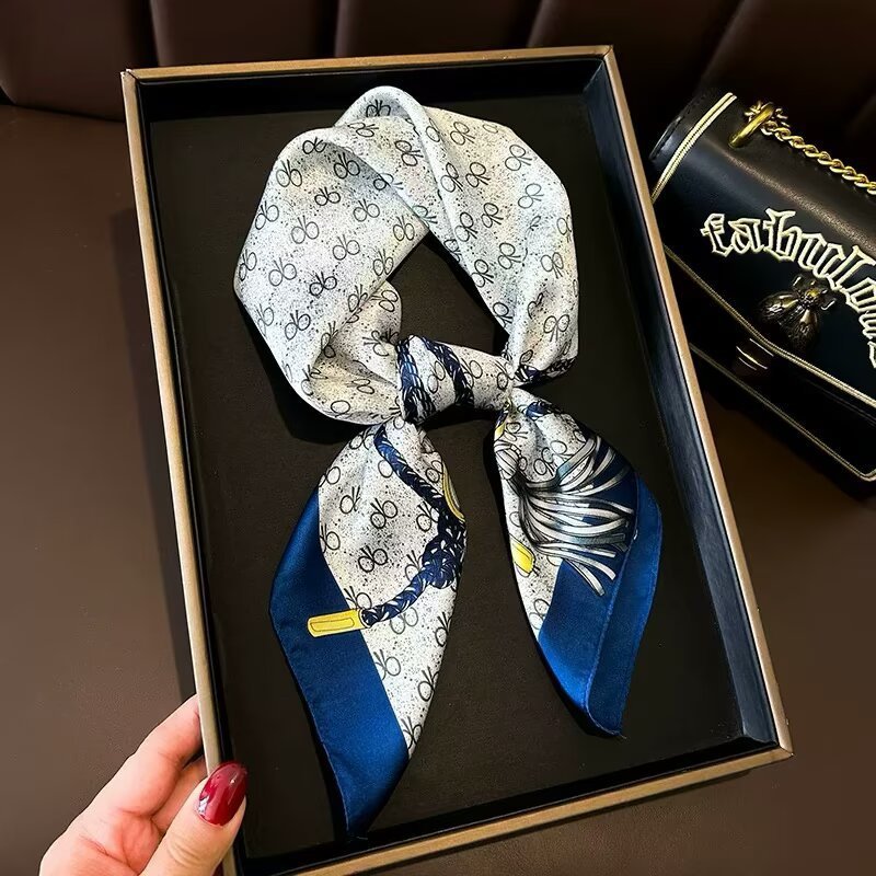 Women's Square Neck Protection Scarf Thin Scarf