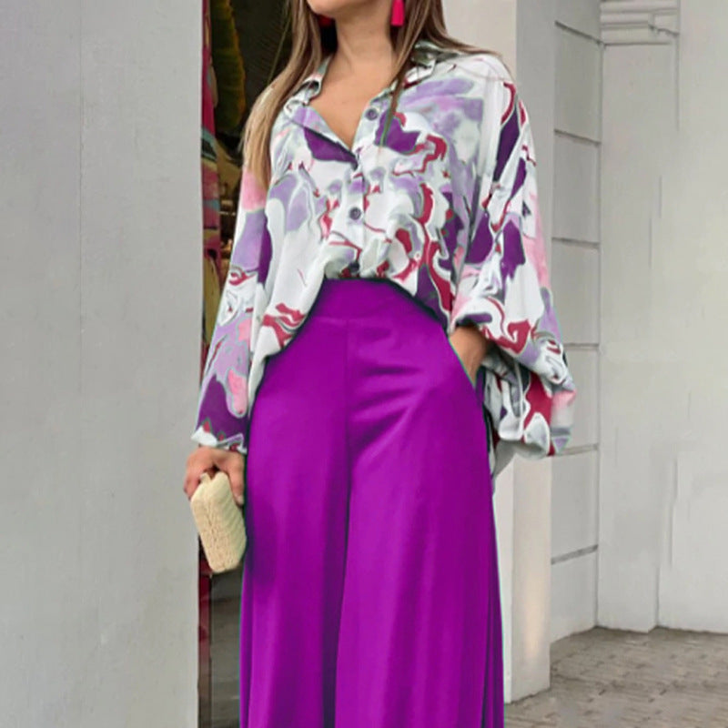 Fashionable Casual Elegant Wide-leg Pants