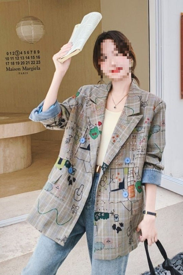 Loose Youthful-looking Retro Trendy Coat