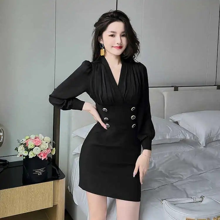 Light Luxury Niche High-end Long-sleeved Dress