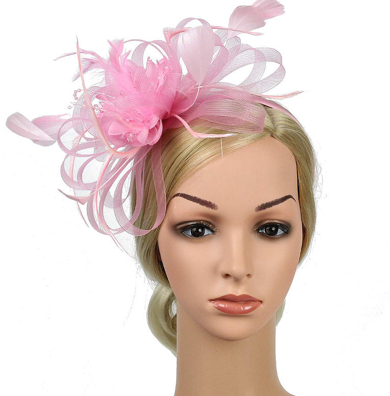 European And American Horse Festival Tea Party Mesh Hair Accessories Billycock Barrettes