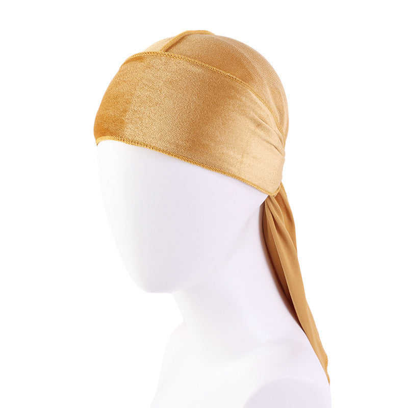 European And American Popular Korean Velvet Long Tail Pirate Hat