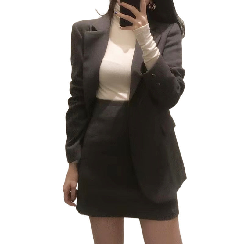 Slim Fit Outfit Top High Waist Short Skirt