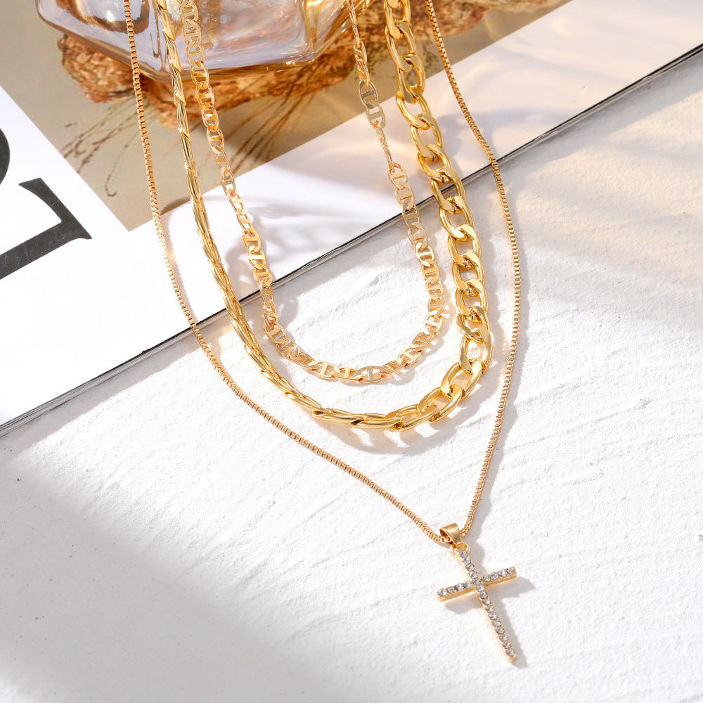 Pendant Necklace Niche Personality Layered Multi-strand