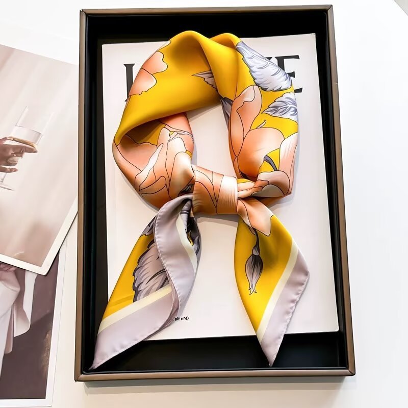 Women's Square Neck Protection Scarf Thin Scarf