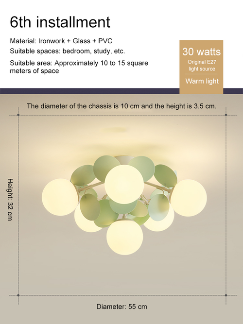 Creative Magic Bean Ceiling Light for Living Room and Master Bedroom