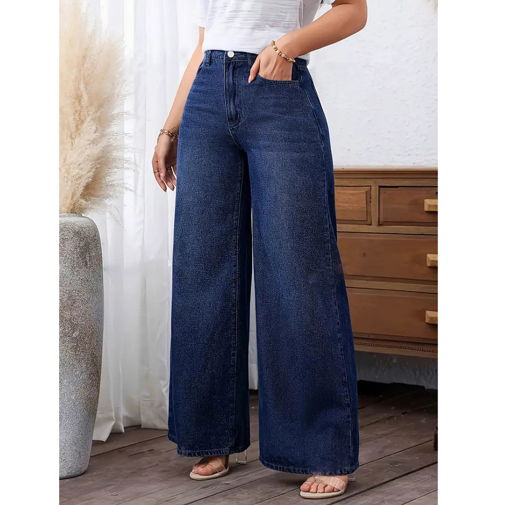 Straight-leg Pants Casual Stretch Jeans