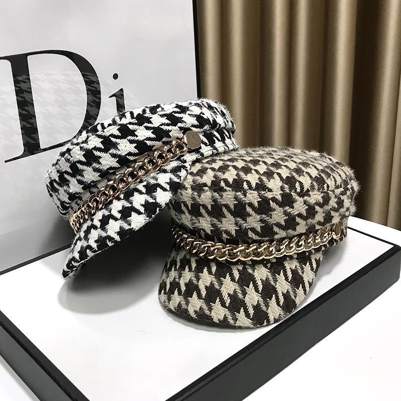 British Style Octagonal Cap Women's Hat