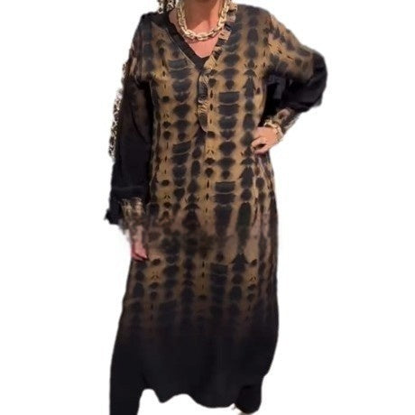 Leopard Print Dress New Loose Casual