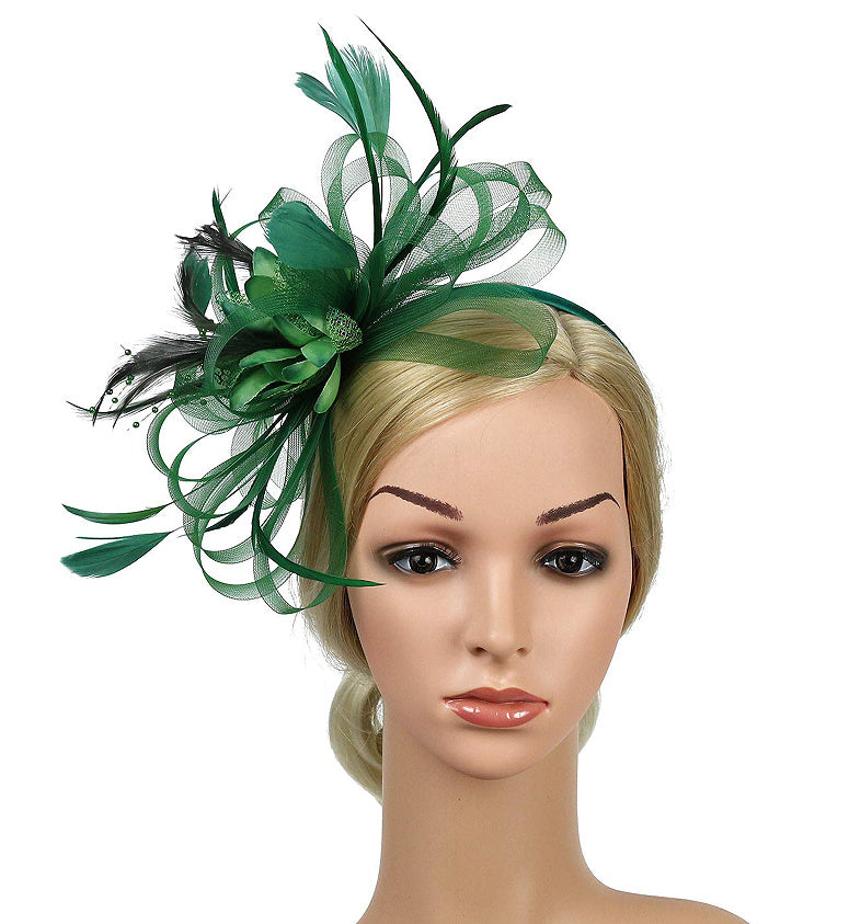 European And American Horse Festival Tea Party Mesh Hair Accessories Billycock Barrettes