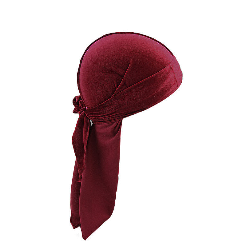 European And American Popular Korean Velvet Long Tail Pirate Hat