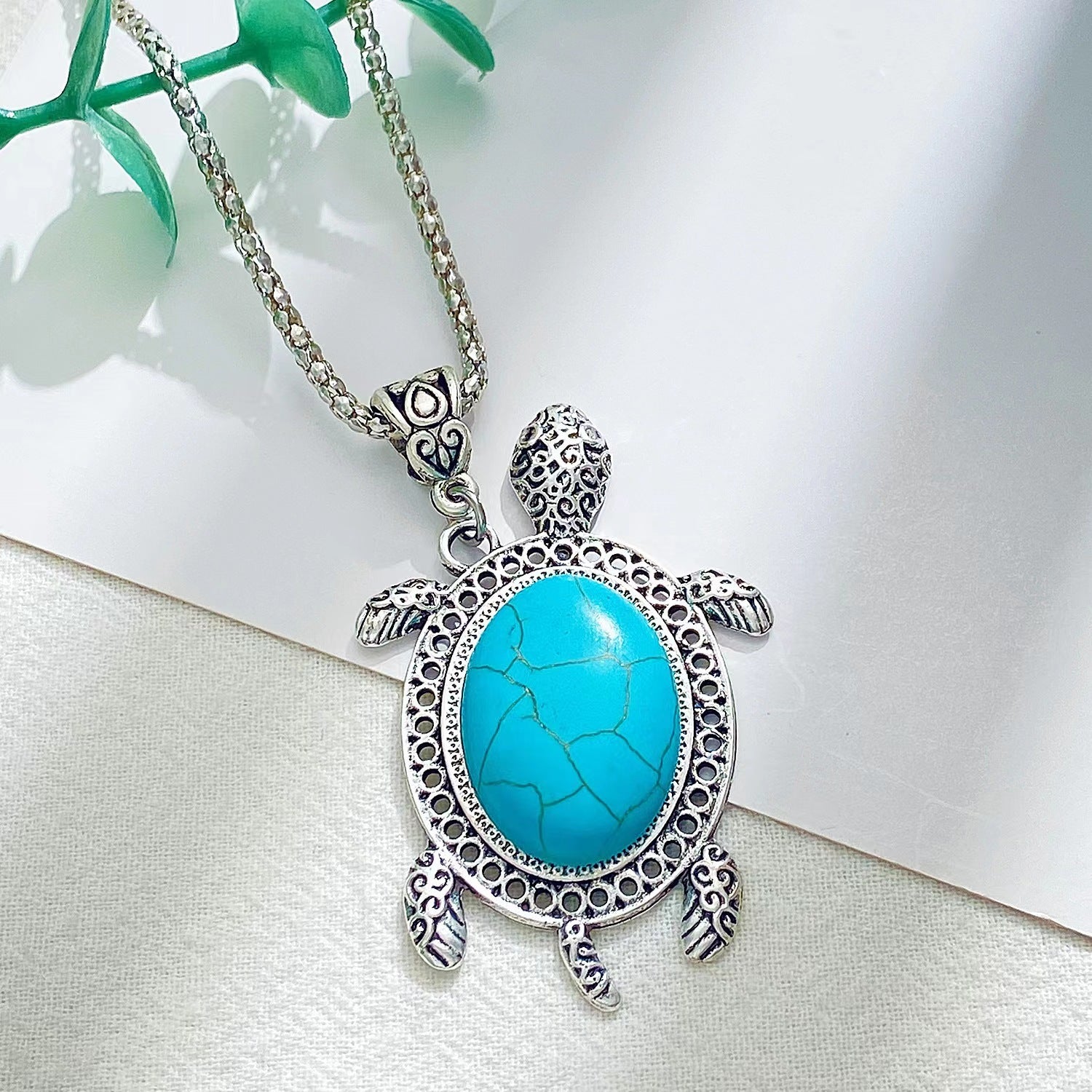 Fashion Turquoise Turtle Three-piece Jewelry
