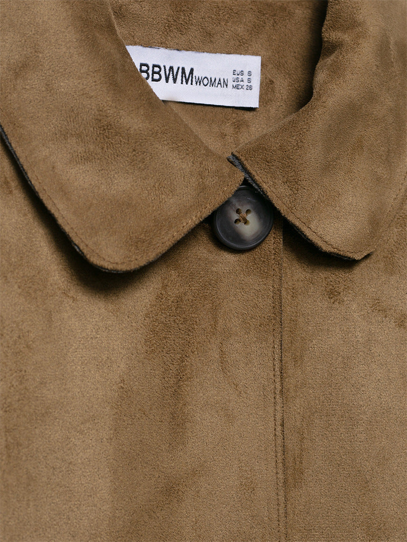 Retro High-end Suede Leather Jacket