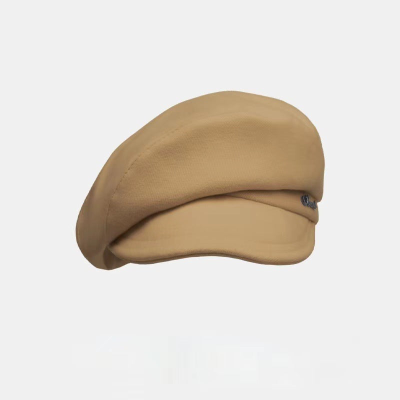 Retro Khaki Men Black Hat New Big Brim