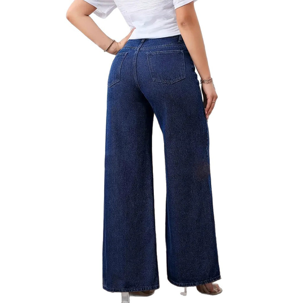 Straight-leg Pants Casual Stretch Jeans