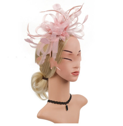 European And American Horse Festival Tea Party Mesh Hair Accessories Billycock Barrettes