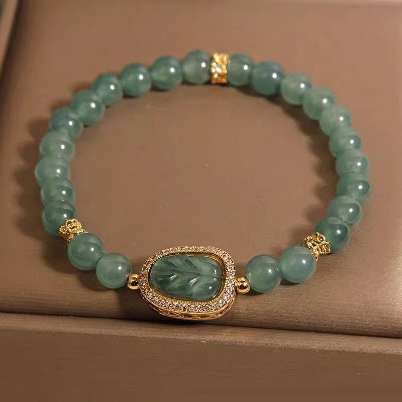 New Chinese Style Blue Water Jade Bracelet Women's Light Luxury