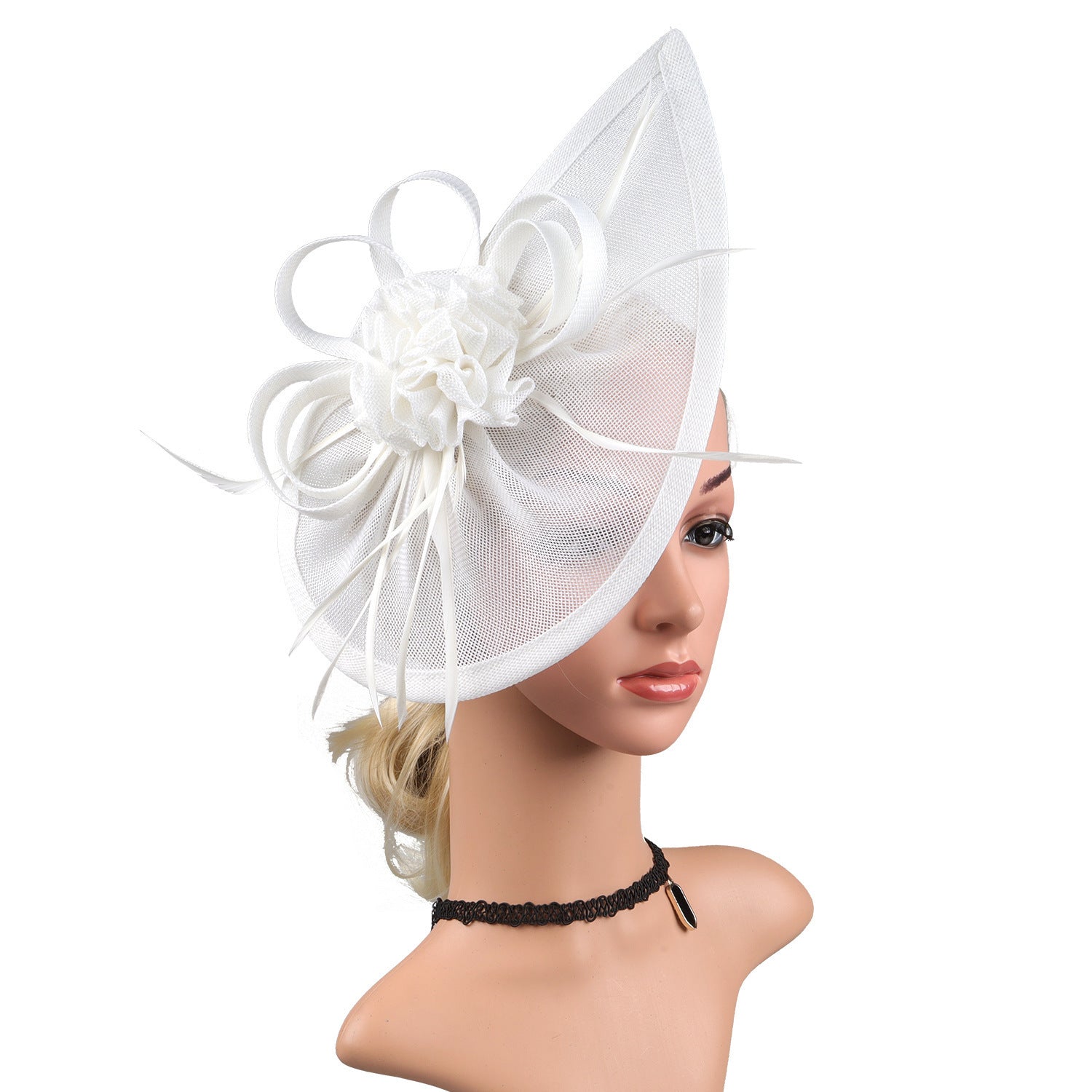 Linen Horse Racing Top Hat Hair Accessories