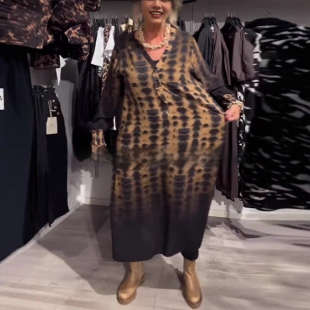 Leopard Print Dress New Loose Casual