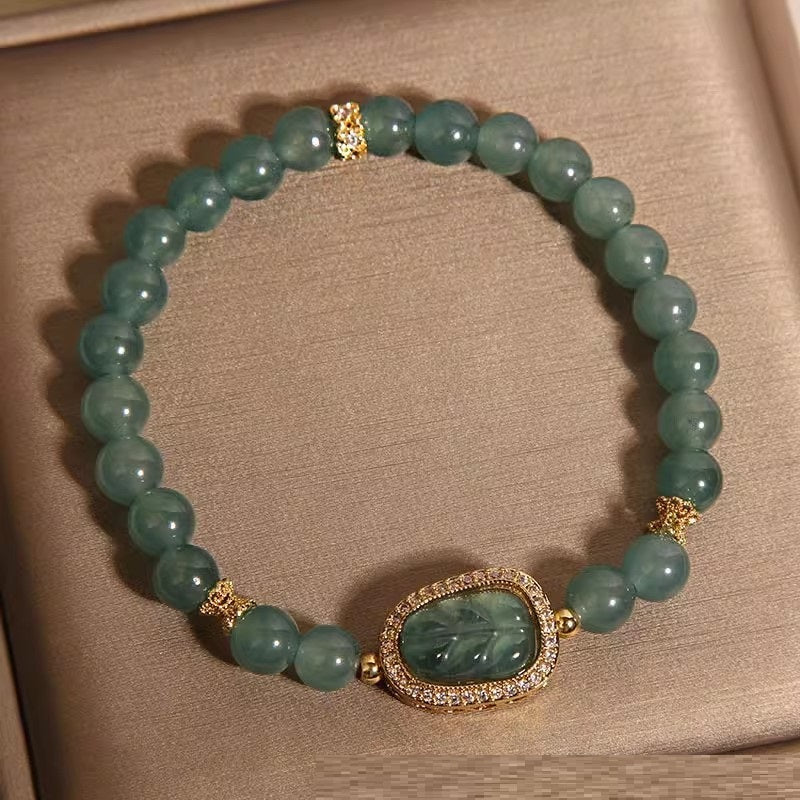 New Chinese Style Blue Water Jade Bracelet Women's Light Luxury