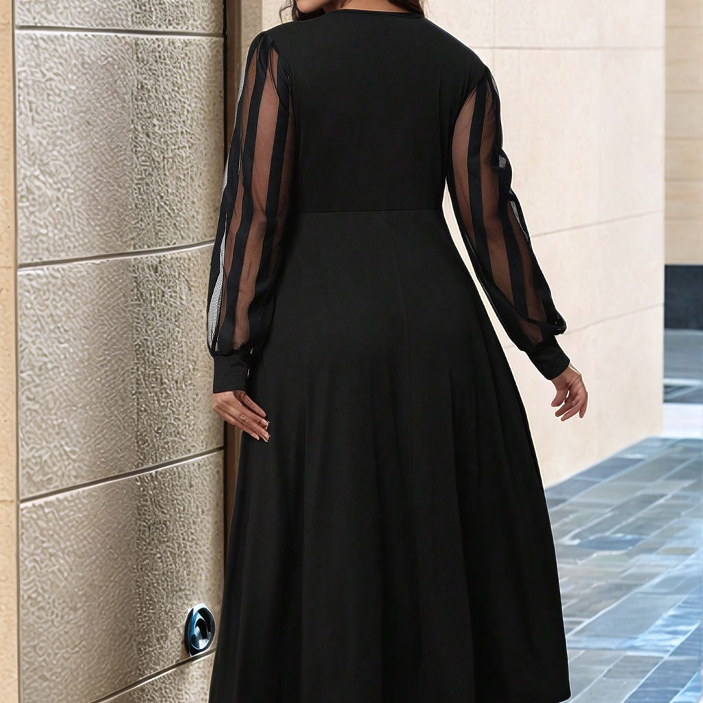 Women's Clothing V-neck Long-sleeve Dress