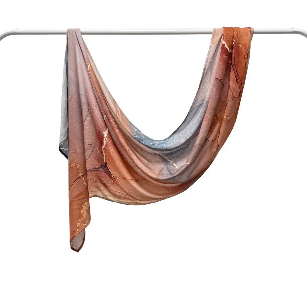 Modal Cotton Headscarf Marble Digital Printing