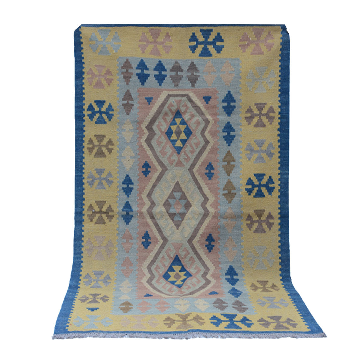 modern-dusk-blue-kilim-rug