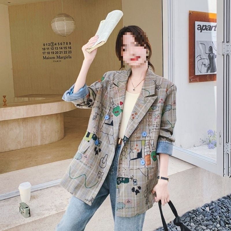 Loose Youthful-looking Retro Trendy Coat