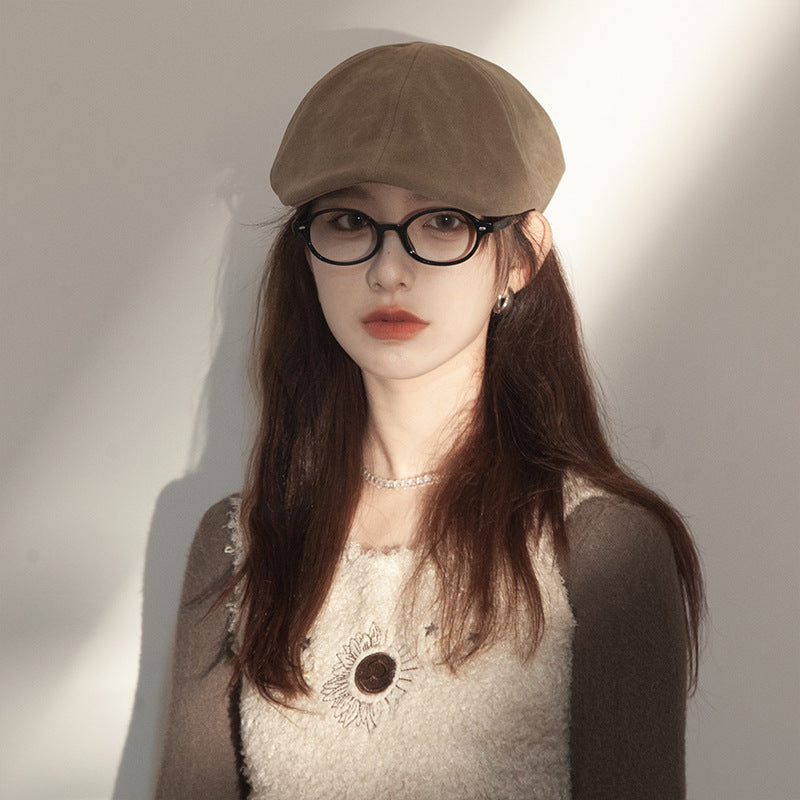 Black Advance Hats American Retro Big Head Circumference Hat