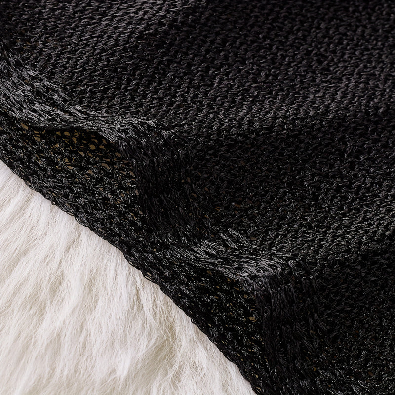 Women's Color-Block Batwing Sleeve Top, Loose Fit Round Neck Knit Sweater For Spring And Fall