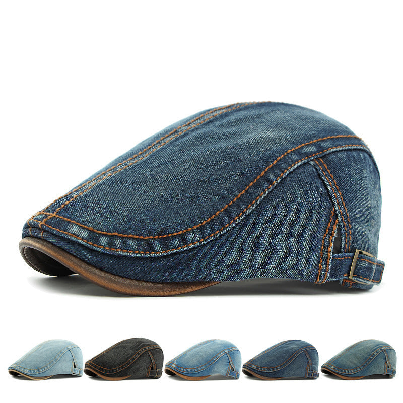 Washed Denim Hat Korean Fashion Women's Fashion Beret