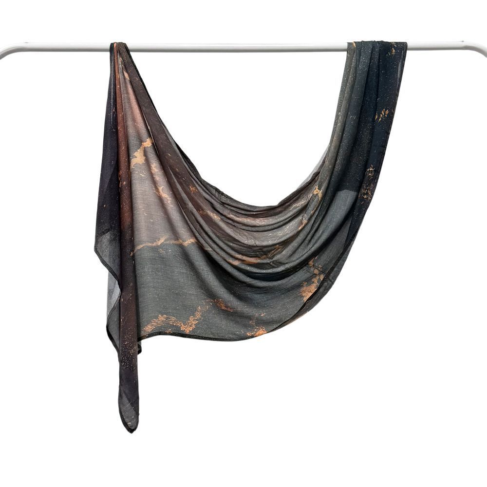 Modal Cotton Headscarf Marble Digital Printing