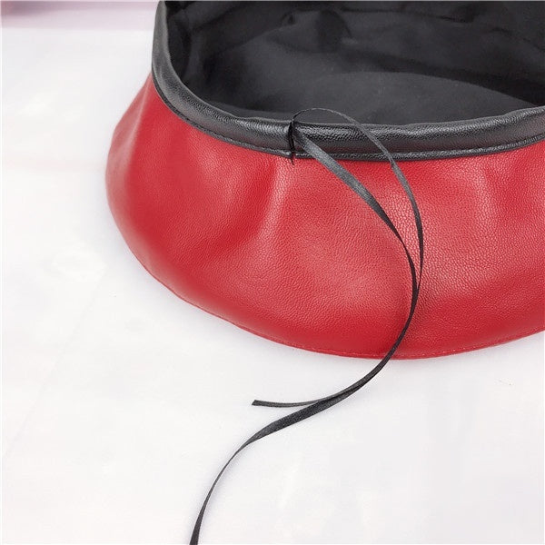 Women's Octagonal Pumpkin Hat Painter Hat Black