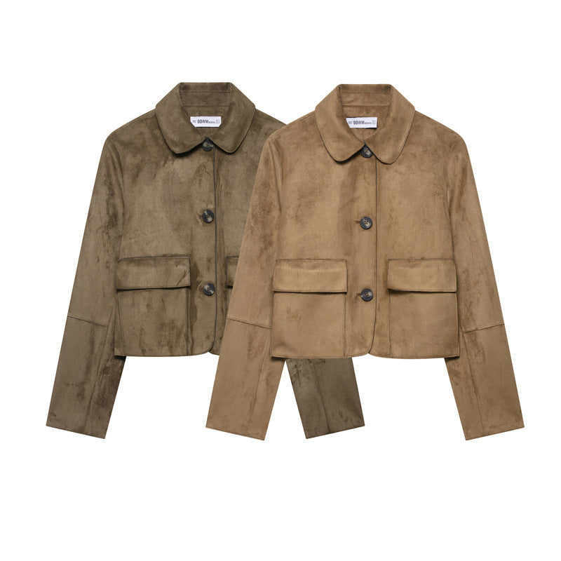 Retro High-end Suede Leather Jacket