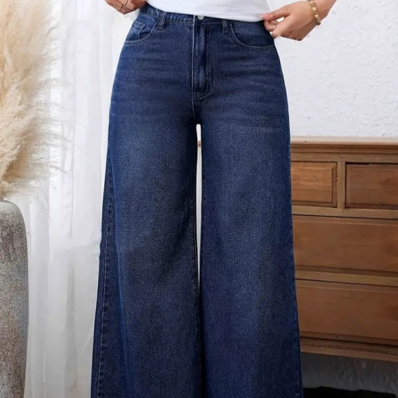 Straight-leg Pants Casual Stretch Jeans