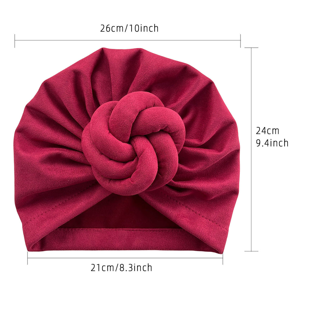 Fashion Solid Color Ethnic Knotted Headscarf
