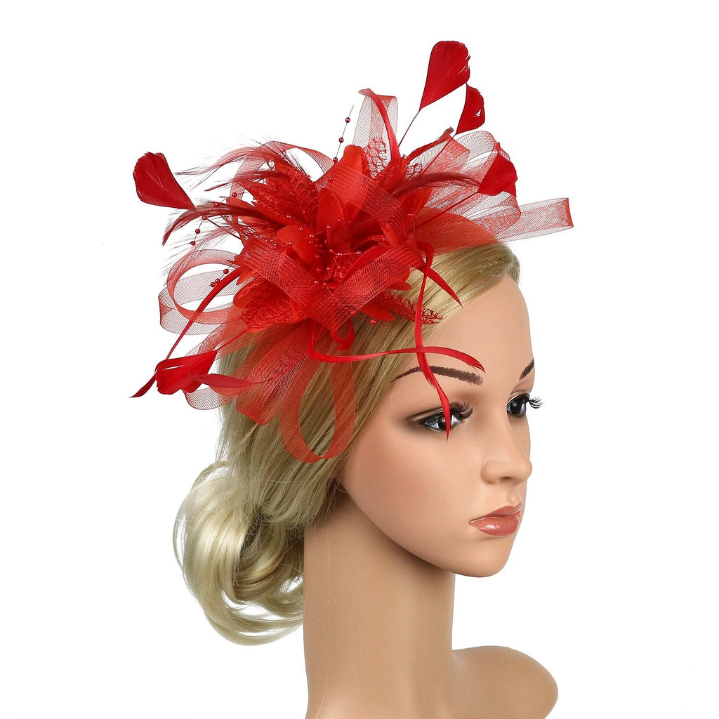 European And American Horse Festival Tea Party Mesh Hair Accessories Billycock Barrettes