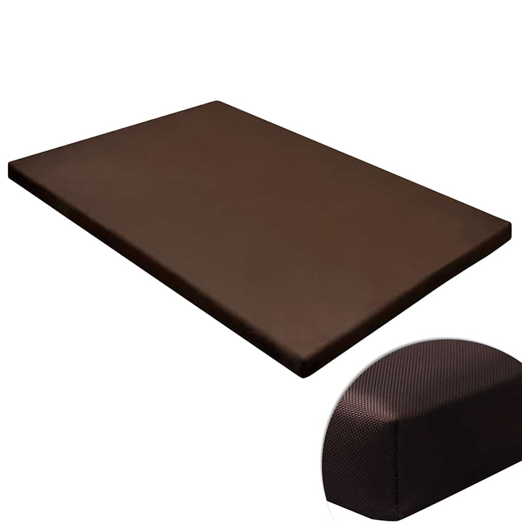Vidaxl dog mat flat square m brown-0
