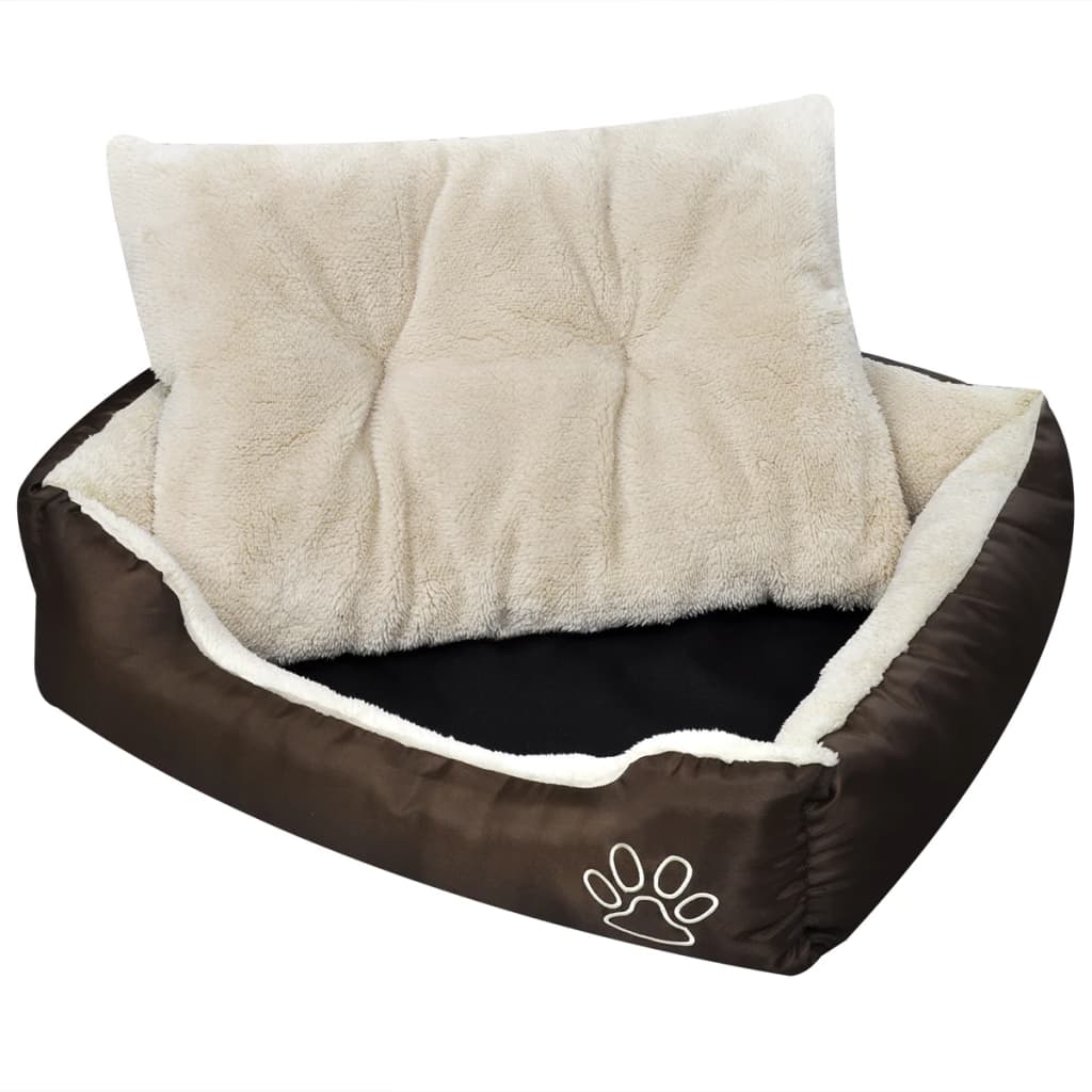 Vidaxl Dog Bed Brown and Beige XXL