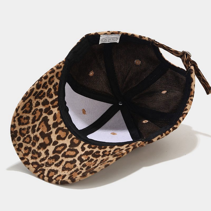 Casual All-match Leopard Print Peaked Cap Summer Outdoor Sun Hat