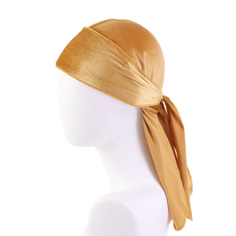 European And American Popular Korean Velvet Long Tail Pirate Hat