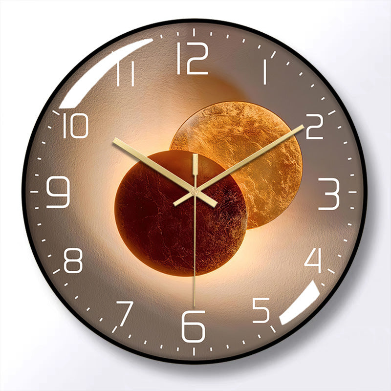 12-Inch Silent Wall Clock Living Room Quartz Clock