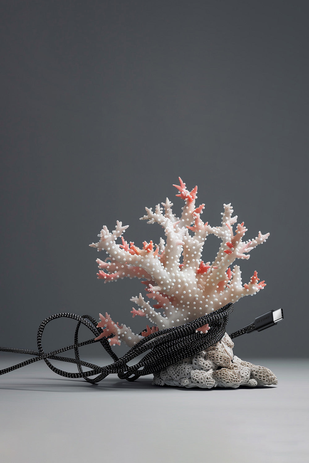 USB Sea Black · Type C · 100W · 2 meter · Made of recycled fishing nets-1