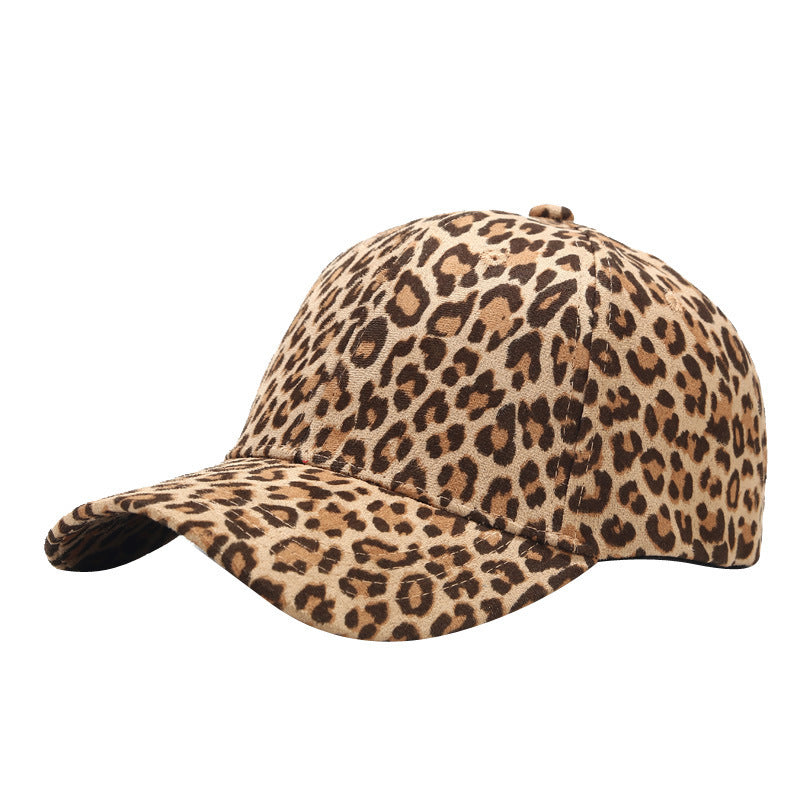 Casual All-match Leopard Print Peaked Cap Summer Outdoor Sun Hat