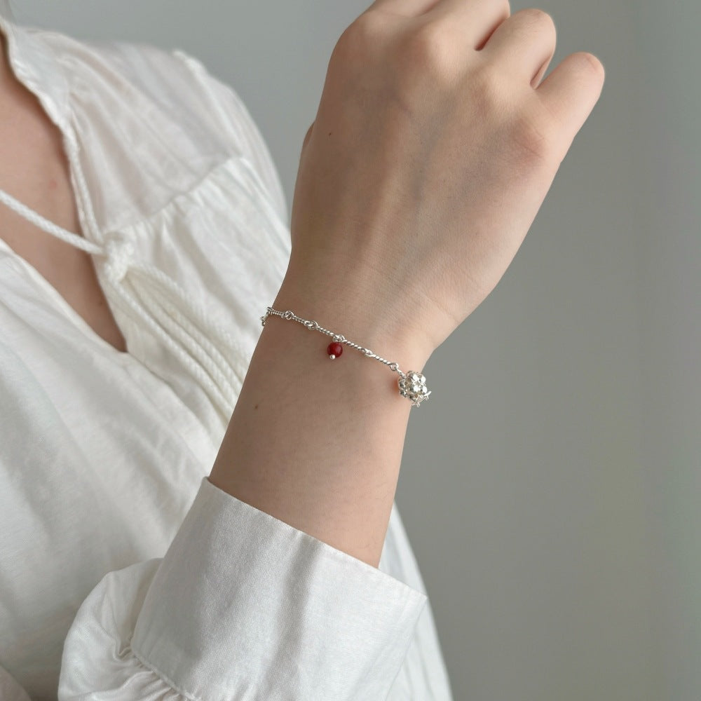 S925 Sterling Silver Bracelet Female Twist